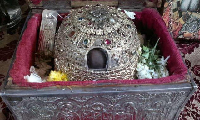 Η Τιμία Κάρα Αγίου Παρθενίου Λαμψάκου στη Μονή Βατοπαιδίου