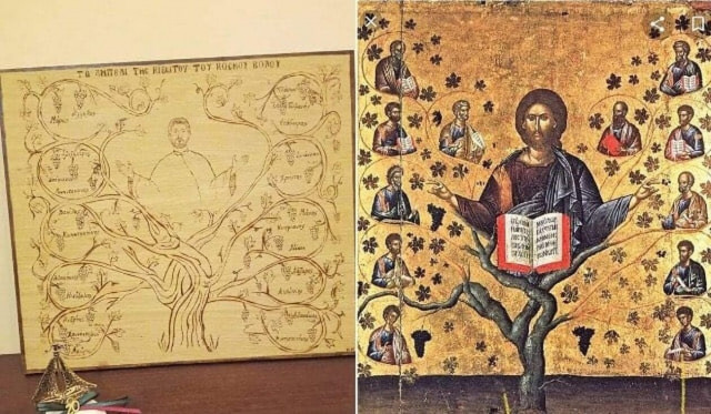 Κιβωτός:Αγιογραφία στον Βόλο παρουσιάζει τον πατέρα Αντώνιο ως Χριστό!