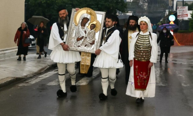 Στην Λαμία η Εικόνα της Παναγίας του Όρους των Ελαιών