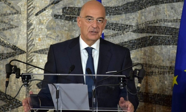 FM Dendias meets with outgoing Ambassador of New Zealand Simpson