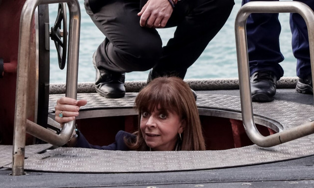 Στο υποβρύχιο «Παπανικολής» η Κατερίνα Σακελλαροπούλου