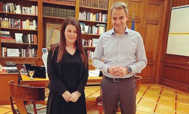 Με τον Κυριάκο Μητσοτάκη συναντήθηκε η Ιωάννα Γκελεστάθη