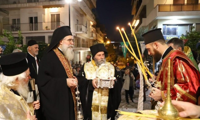 Η Αγ. Βαρβάρα Δάφνης υποδέχθηκε το λείψανο Αγ. Νεομάρτυρα Γεωργίου