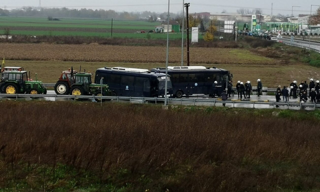 Κινητοποίηση των αγροτών της Καρδίτσας στον Ε-65