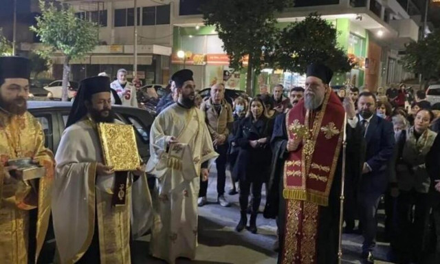 Νέα Ιωνία: Λιτάνευση εικόνας Αγ. Σπυρίδωνος