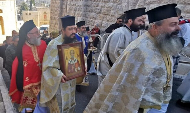 Η εορτή του Αγίου Νικολάου στο Πατριαρχείο Ιεροσολύμων (vid)