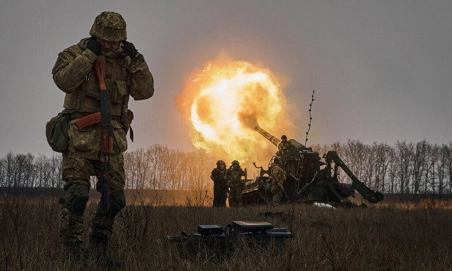 O Zελένσκι επισκέφθηκε το Μπαχμούτ