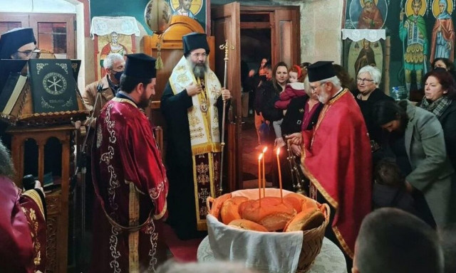 Ο Μητροπολίτης Ρεθύμνης στην Αγιά Μυλοποτάμου