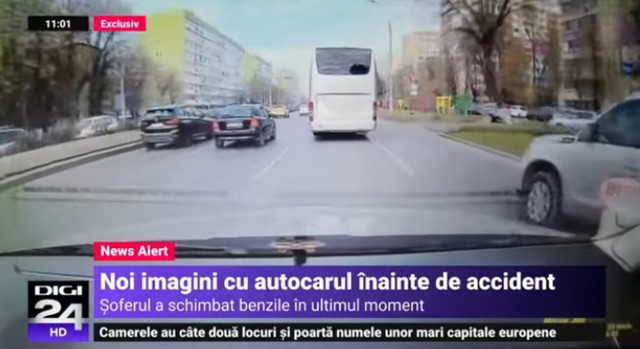 Ρουμανία: Νέο βίντεο-ντοκουμεντό -Η μοιραία αλλαγή λωρίδας του πούλμαν