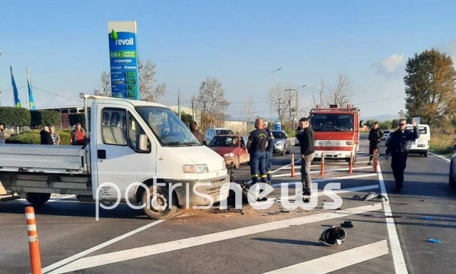 Θανατηφόρο τροχαίο στην Πατρών-Πύργου - Μηχανή συγκρούστηκε με φορτηγό