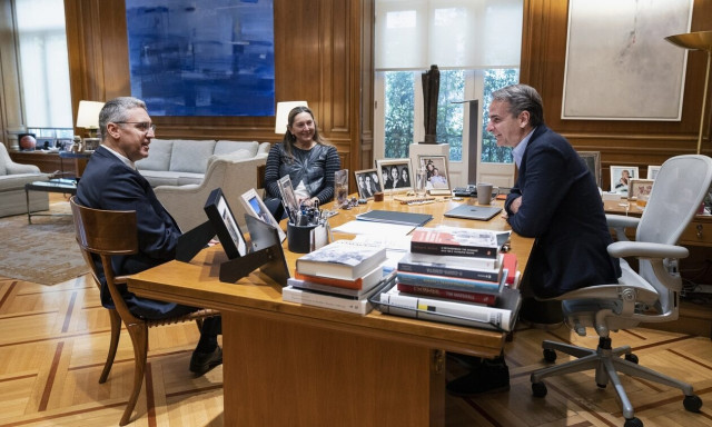 Συνάντηση Κυριάκου Μητσοτάκη με τον απερχόμενο Πρέσβη της Τουρκίας