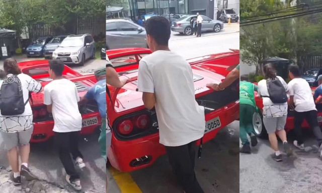 Ακόμα και οι Ferrari θέλουν σπρώξιμο!