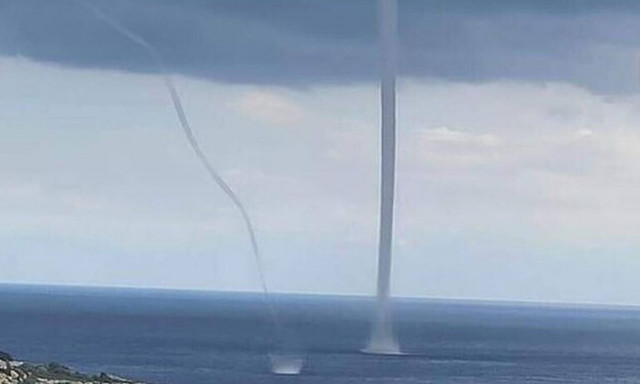 Εντυπωσιακός υδροστρόβιλος εμφανίστηκε στο Ρέθυμνο!