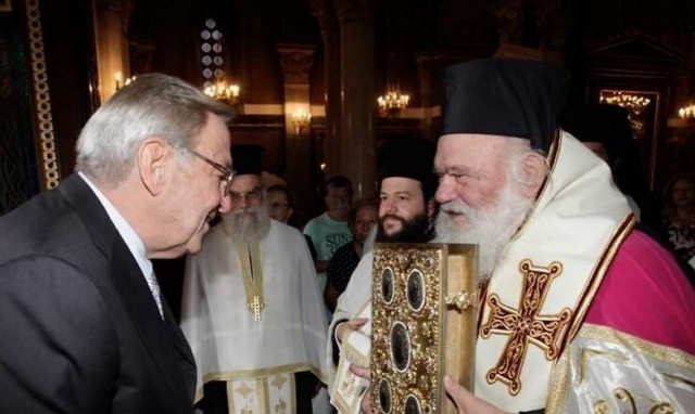 Συλλυπητήρια Ιερωνύμου στην οικογένεια του τέως βασιλιά Κωνσταντίνου