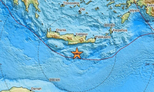 Σεισμός νότια της Κρήτης (pics)