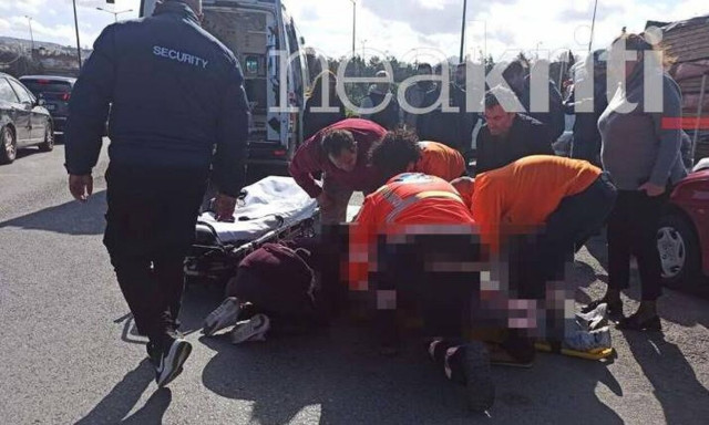 Ηράκλειο: Πάνελ αποκολλήθηκε και έπεσε πάνω σε γυναίκα