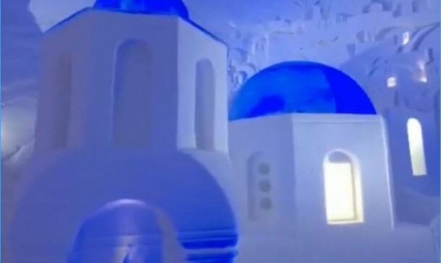 Το παγωμένο χωριό στη Λαπωνία που χτίστηκε από 300.000 κιλά πάγου σε «πάει» Σαντορίνη