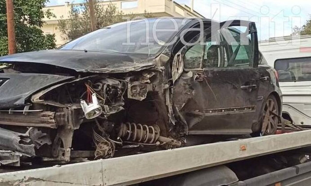 Χανιά: Σοβαρό τροχαίο για πατέρα και τα δύο παιδιά του στα Λιβάδια