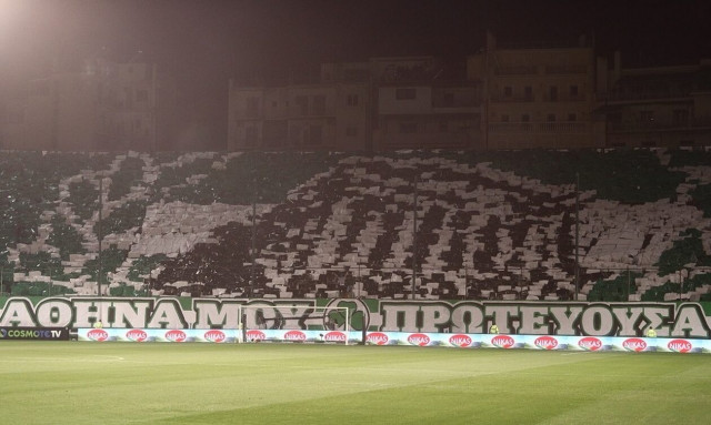 Super League, Παναθηναϊκός – ΠΑΟΚ: Το εντυπωσιακό κορεό με τον Παρθενώνα