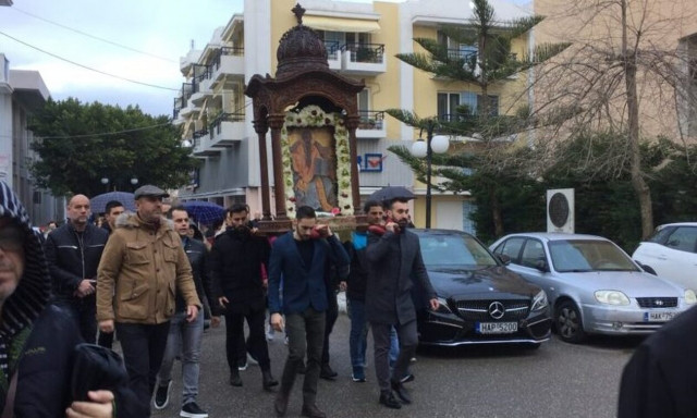 Ηλεία: Η εικόνα του Αγίου Χαραλάμπους στον Ναό Αγίας Κυριακής