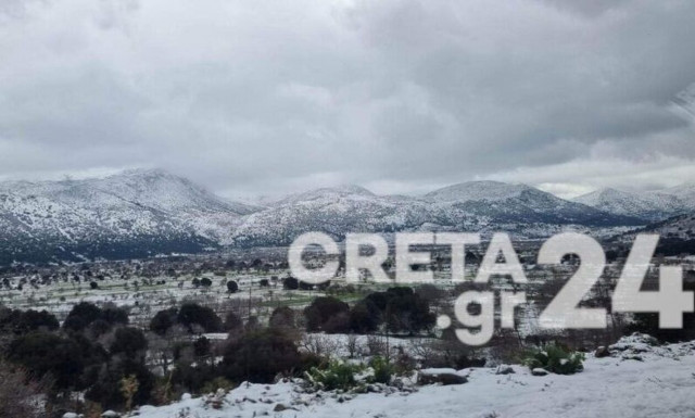 Στα «λευκά» περιοχές της Κρήτης