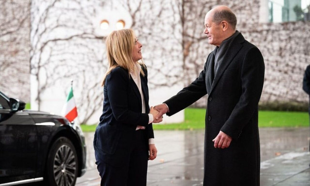 Συνάντηση Σολτς-Μελόνι: Συμφωνία για την Ουκρανία - Διαφωνία σε μεταναστευτικό και οικονομία