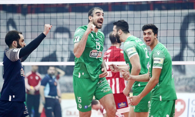 Ολυμπιακός – Παναθηναϊκός 1-3: Σούπερ «τριφύλλι»! Φουλ για τελικό στο Challenge Cup