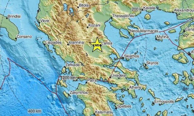 Σεισμός τώρα κοντά στη Λάρισα (pics)
