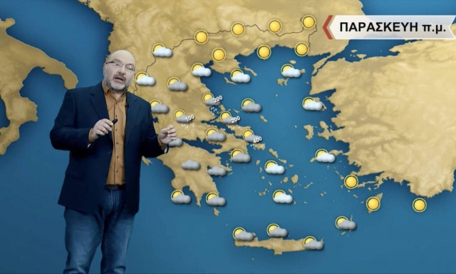 Σάκης Αρναούτογλου: Επιμένουν οι πολύ χαμηλές θερμοκρασίες - Υποχωρούν τα φαινόμενα