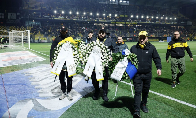 Άρης – Παναθηναϊκός: Τίμησαν τη μνήμη του Σμηναγού, Ευστάθιου Τσιτλακίδη