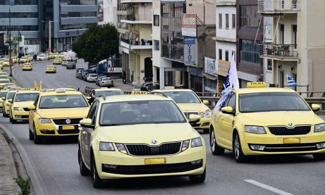 Attica taxi drivers' union calls work stoppage from 14:00-20:00 on Monday