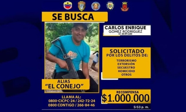 Βενεζουέλα: Η αστυνομία επικήρυξε διαβόητο αρχηγό συμμορίας με ένα εκατ. δολάρια