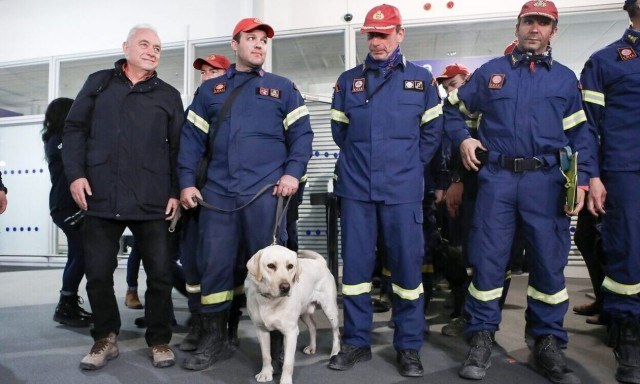 The Greek rescue team returned from Turkey
