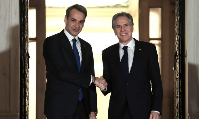 Η Ανατολική Μεσόγειος στην ατζέντα του δείπνου εργασίας Μητσοτάκη - Μπλίνκεν