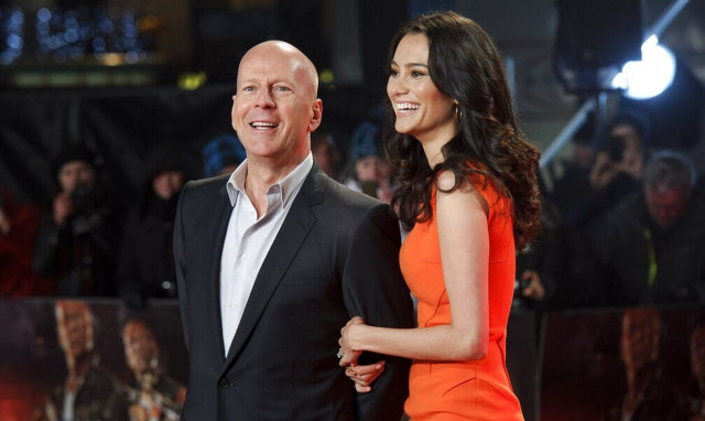 O Mπρους Γουίλις με τη σύζυγό του