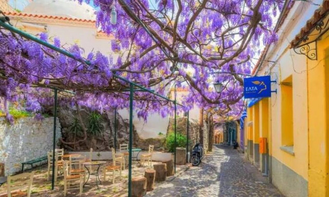 Μόλυβος: Το χωριό που έχει έναν από τους ομορφότερους πεζόδρομους του κόσμου