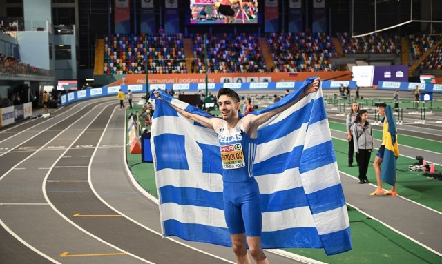 Μίλτος Τεντόγλου: Στην κορυφή της Ευρώπης! Έγραψε ιστορία με το τρίτο χρυσό στον κλειστό στίβο