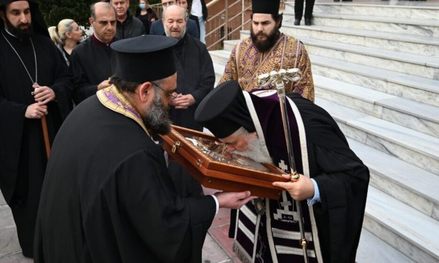 Υποδοχή Ιερού λειψάνου Αγίου Πολυκάρπου στο Κορδελιό