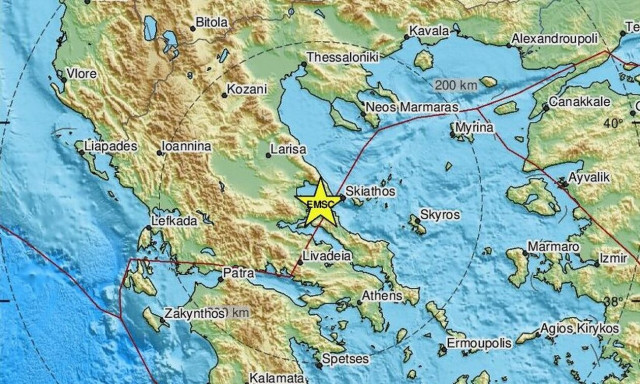 Χάρτης σεισμού