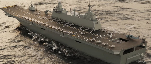 Οι δυνατότητες του τουρκικού αεροπλανοφόρου Anadolu - Μεταφέρει 110 στρατιωτικά drones και άρματα