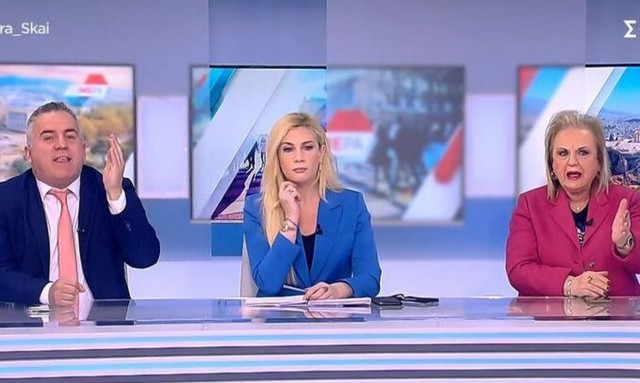 Ματίνα Παγώνη: Χαμός στον αέρα του ΣΚΑΪ με τον Μαυροειδάκο για τον οδηγό του γερανού στην Ακαδημίας