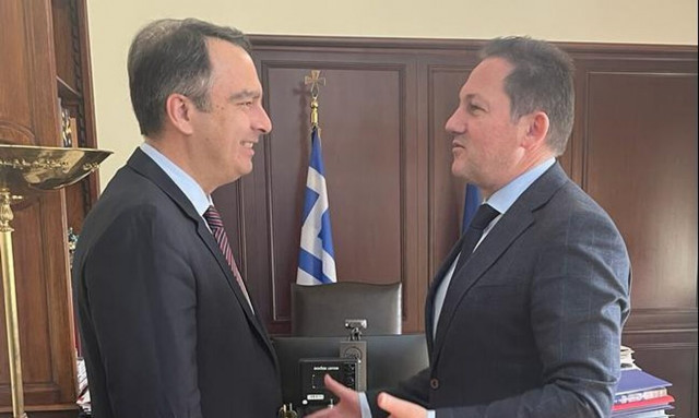 Συνάντηση Θανάση Παπαθανάση με τον Στέλιο Πέτσα για την Αιτωλοακαρνανία