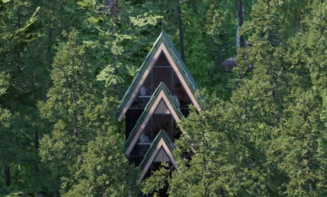 Il Pino: Μια καλύβα σαν πεύκο μέσα στο πευκοδάσος των ιταλικών Άλπεων