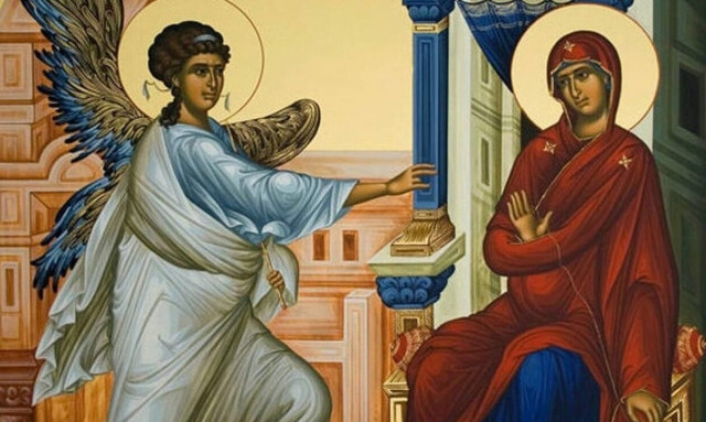 Αυτή είναι η ερμηνεία της εικόνας του Ευαγγελισμού της Θεοτόκου