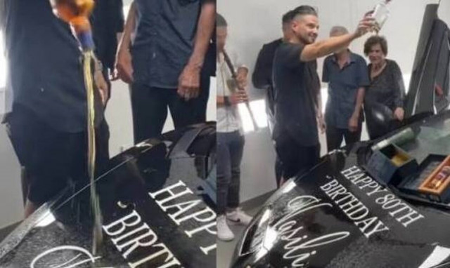 Tα πιο πρωτότυπα «εγκαίνια»: Έλληνες στην Αυστραλία έλουσαν με ουίσκι τη νέα τους Lamborghini