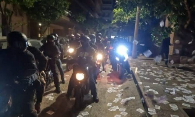 «Παρέμβαση» του Ρουβίκωνα στο σπίτι του Νίκου Παπαθανάση