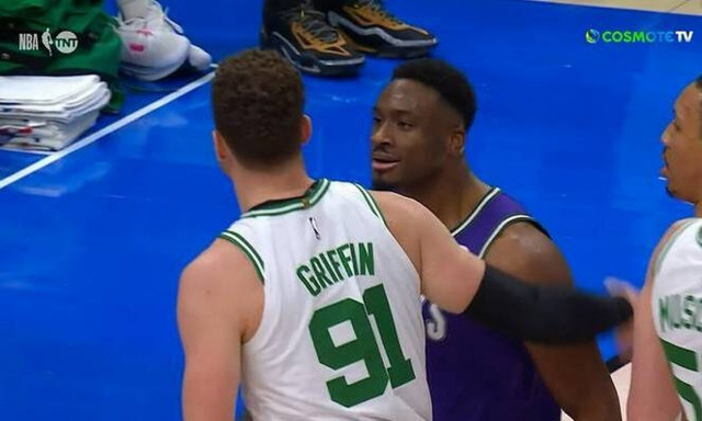 Ο Θανάσης Αντετοκούνμπο έριξε κουτουλιά στον Γκρίφιν (vid)