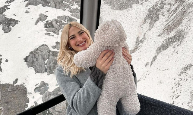 Ιωάννα Τούνη: Στο γυμναστήριο με τον τριών μηνών «Νουνίτο»