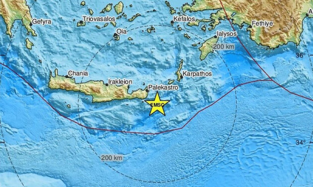 Σεισμός τώρα κοντά στο Λασίθι - Αισθητός σε αρκετές περιοχές (pics)