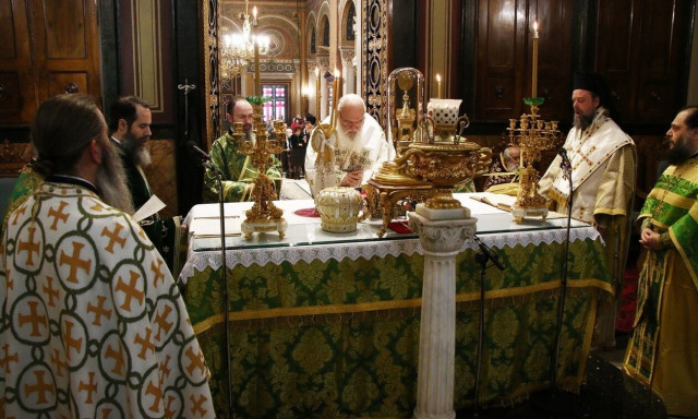 Κυριακή των Βαΐων στον Ιερό Μητροπολιτικό Ναό Αθηνών